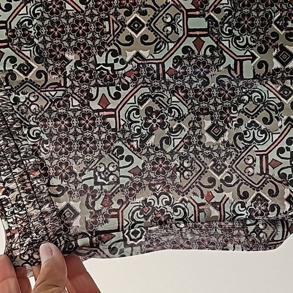 Ruby Rd. Women's 2X dress. Green print lined polyester flowie. Great con… - Picture 3 of 6